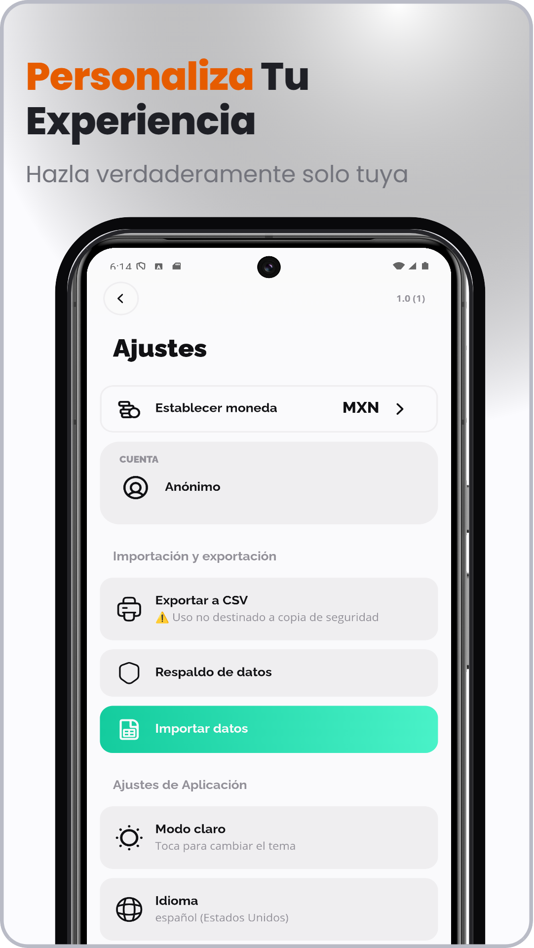 Captura de Vault Wallet: Control Gastos